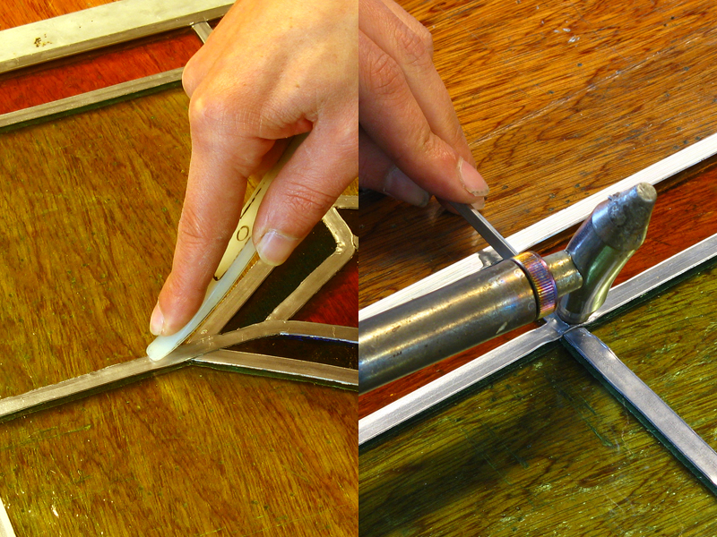 Terug naar het maken van een glas-in-lood raam