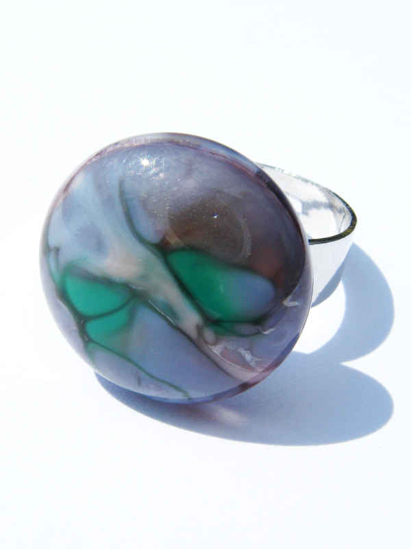 Ring met glastop